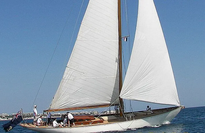 The Blue Peter, classic sailing yacht built 1930