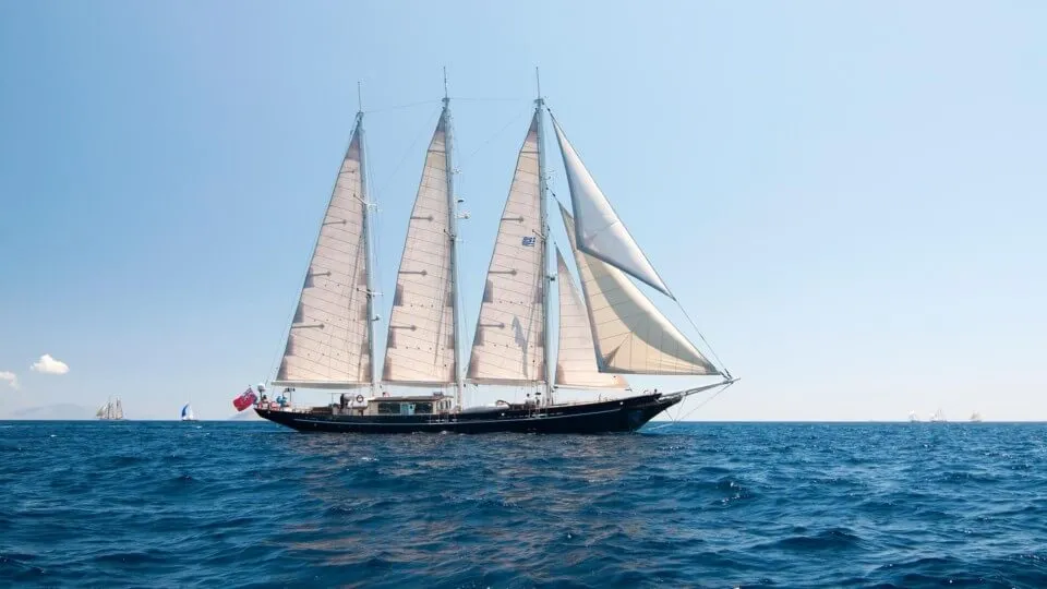 Classic Sailing Yacht Malcolm Miller Under Sail
