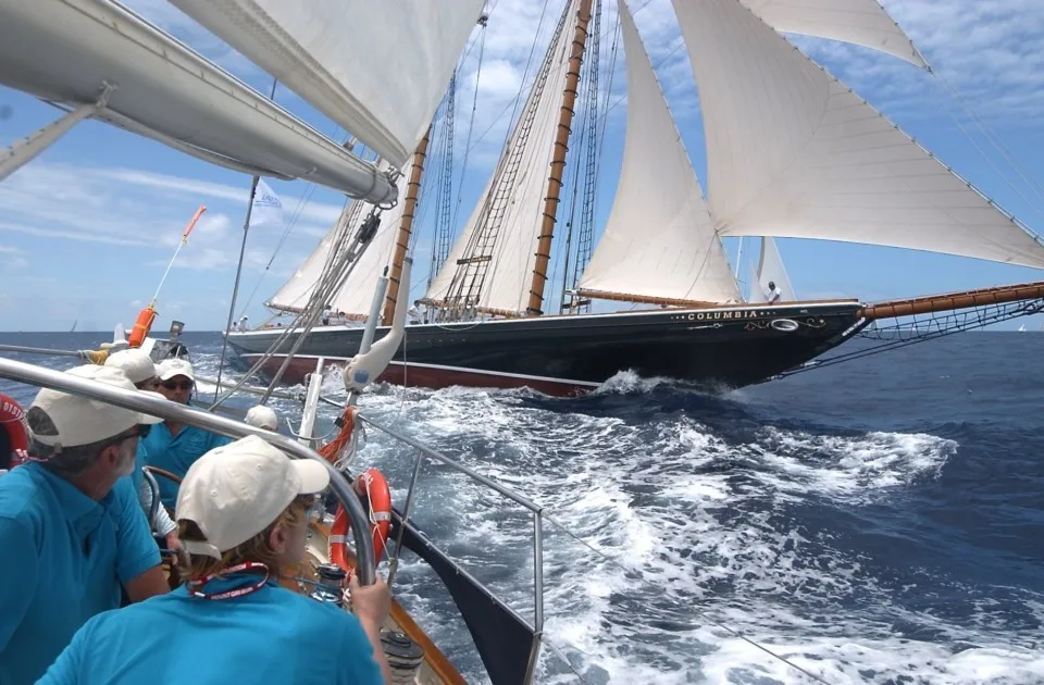Classic Sailing Yacht Columbia regatta racing
