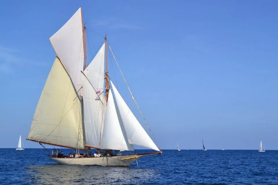 Classic Sailing Yacht Sunshine Under Sail