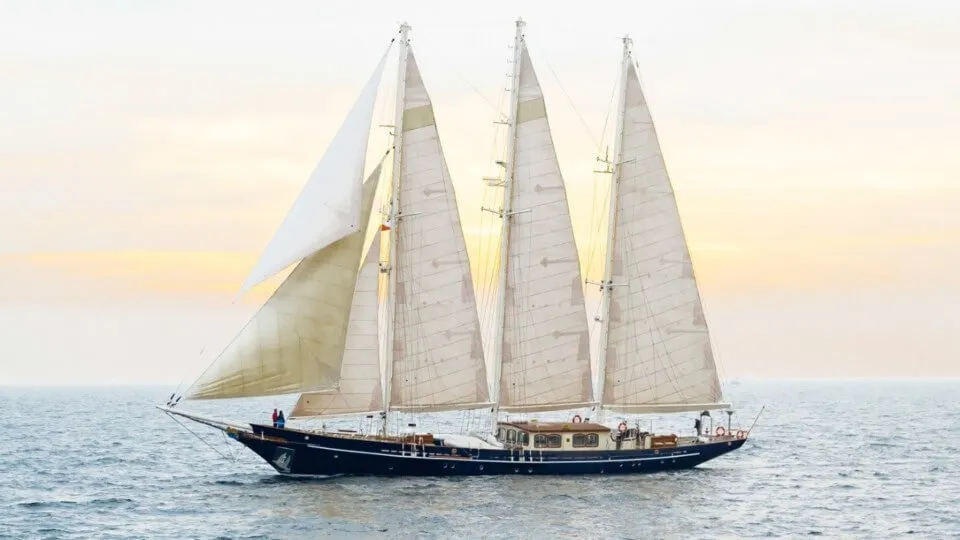 Classic Sailing Yacht Malcolm Miller Under Sail