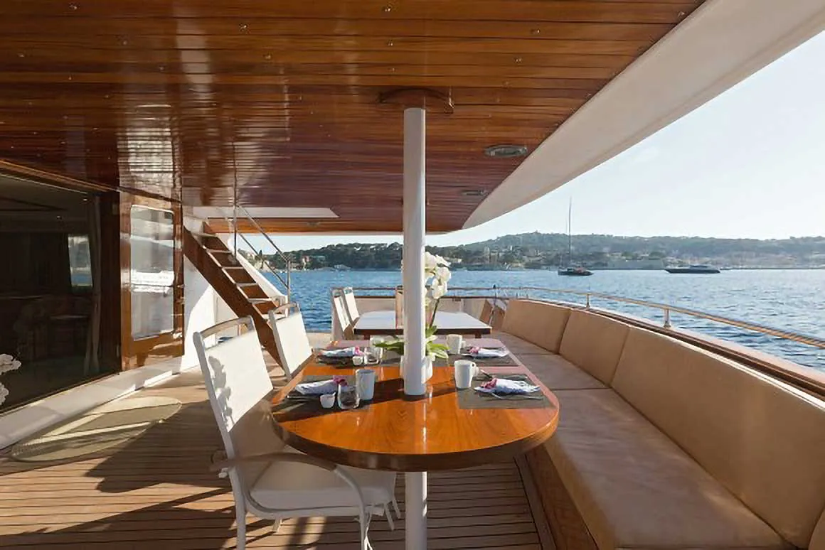 Shaha Classic Yacht For Sale - Aft Deck