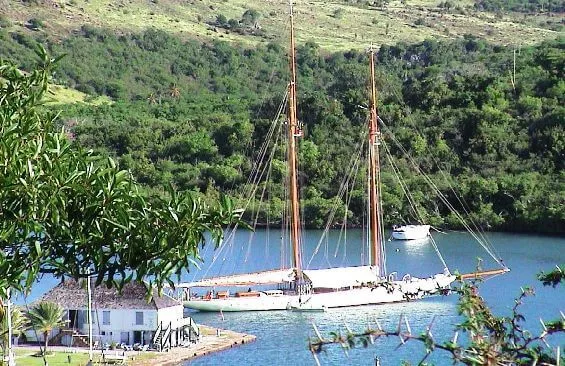 Classic Sailing Yacht Eleonora Anchored