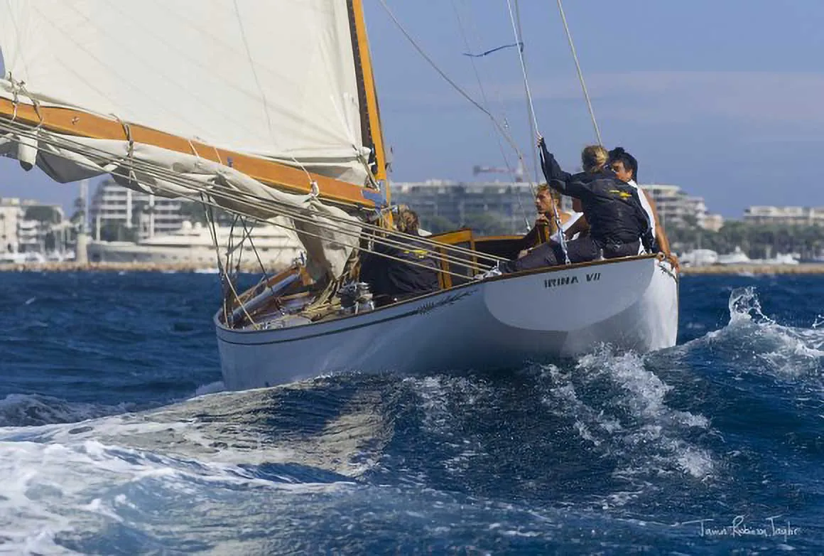 Irina VII Classic Yacht For Sale - Under Sail, stern view