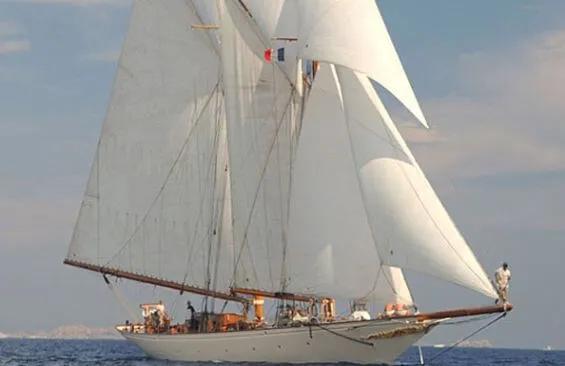 Classic Sailing Yacht Sunshine Under Sail